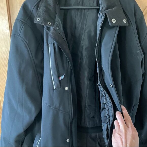 Qualitex Pro Black Men’s Ski/ Utility Jacket Size XL High Visibility - Picture 4 of 14